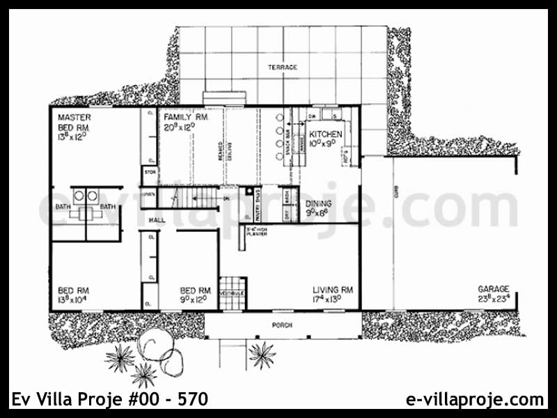 Ev Villa Proje #00 – 570 Ev Villa Projesi Model Detayları