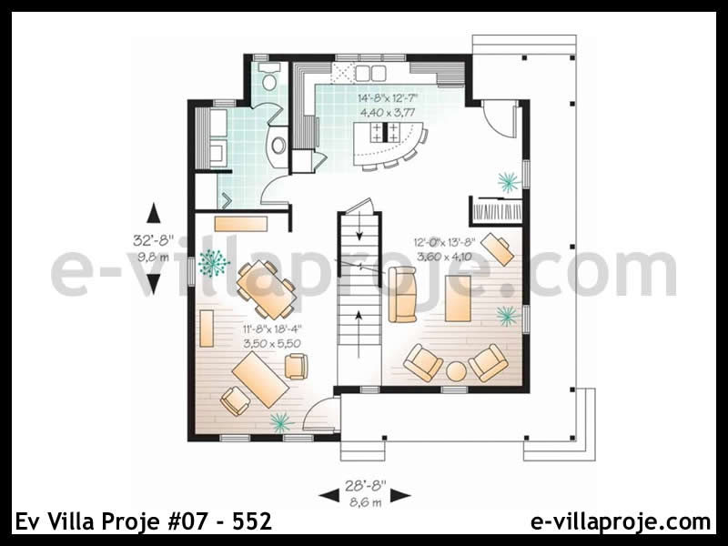 Ev Villa Proje #07 – 552 Ev Villa Projesi Model Detayları