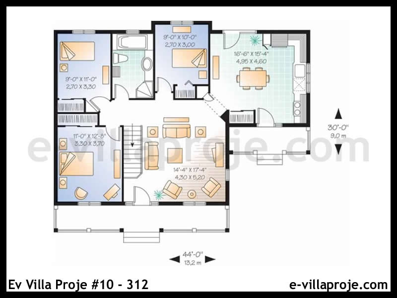 Ev Villa Proje #10 – 312 Ev Villa Projesi Model Detayları