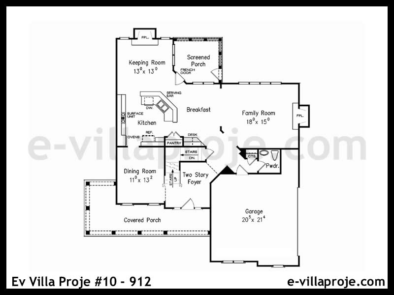 Ev Villa Proje #10 – 912 Ev Villa Projesi Model Detayları