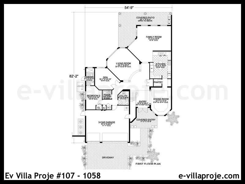 Ev Villa Proje #107 – 1058 Ev Villa Projesi Model Detayları