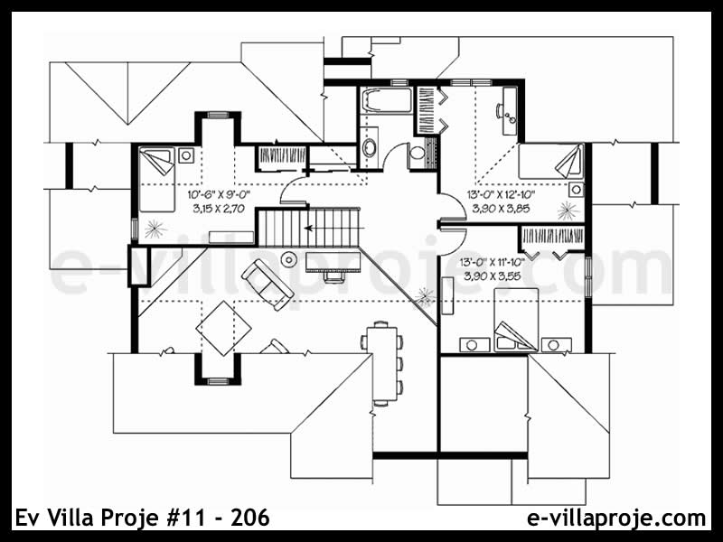 Ev Villa Proje #11 – 206 Ev Villa Projesi Model Detayları