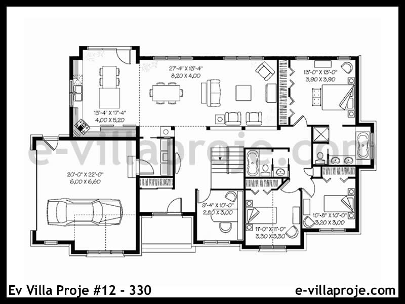 Ev Villa Proje #12 – 330 Ev Villa Projesi Model Detayları