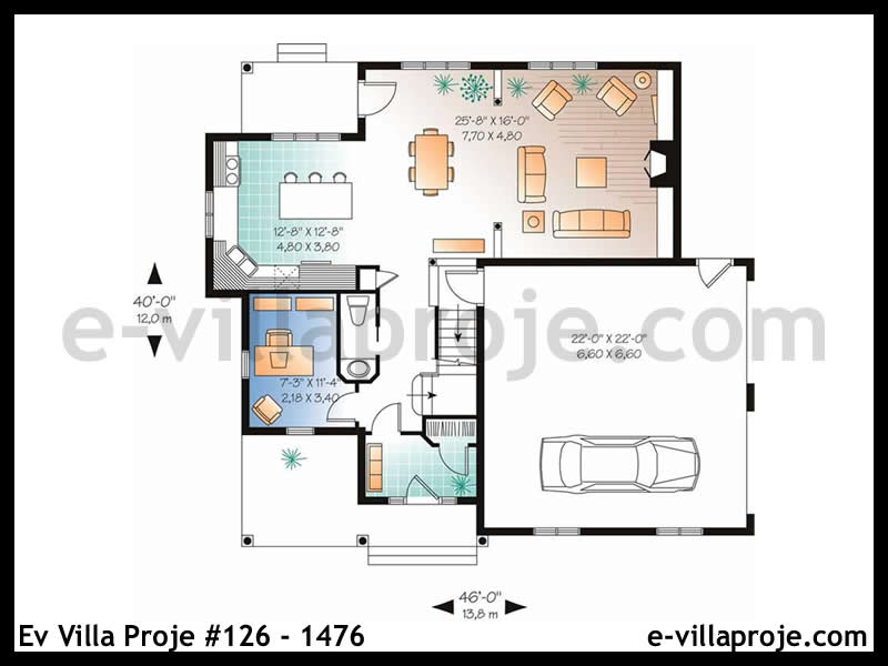 Ev Villa Proje #126 – 1476 Ev Villa Projesi Model Detayları