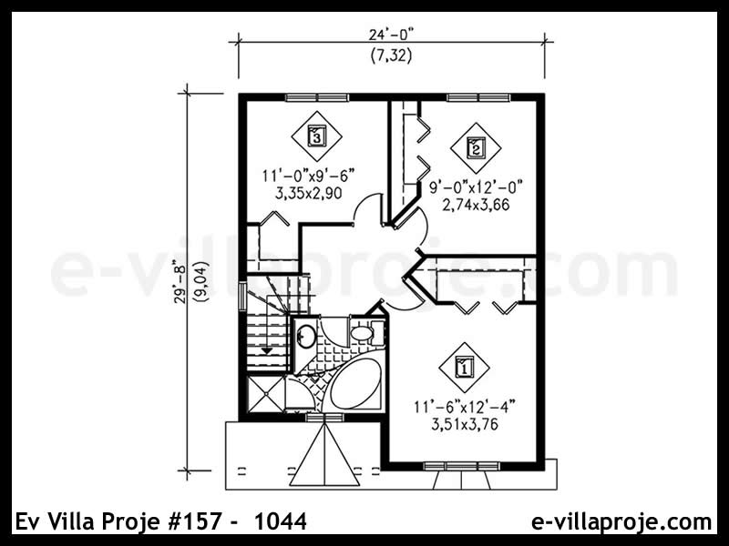 Ev Villa Proje 157 1044 Geleneksel Villa Projeleri