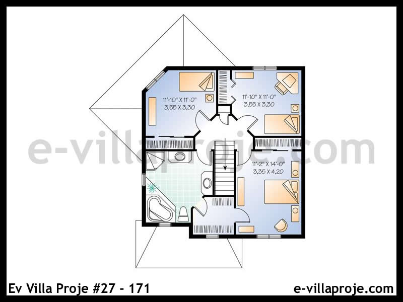 Ev Villa Proje #27 – 171 Ev Villa Projesi Model Detayları