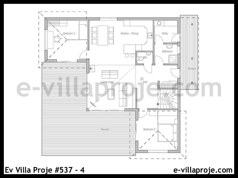 Ev Villa Proje #537 – 4 Ev Villa Projesi Model Detayları