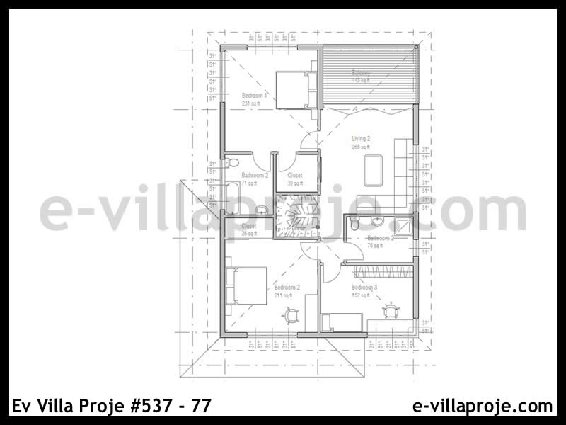 Ev Villa Proje #537 – 77 Ev Villa Projesi Model Detayları