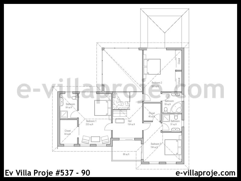 Ev Villa Proje #537 – 90 Ev Villa Projesi Model Detayları