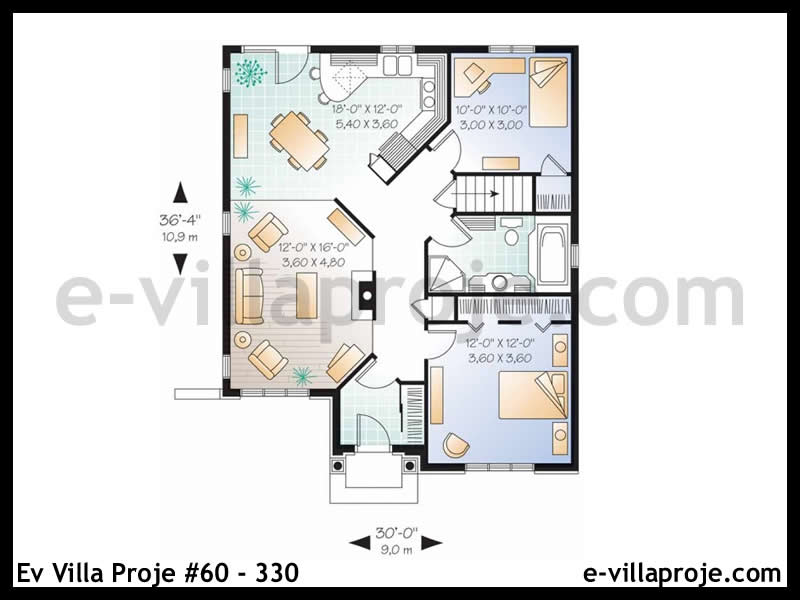 Ev Villa Proje #60 – 330 Ev Villa Projesi Model Detayları