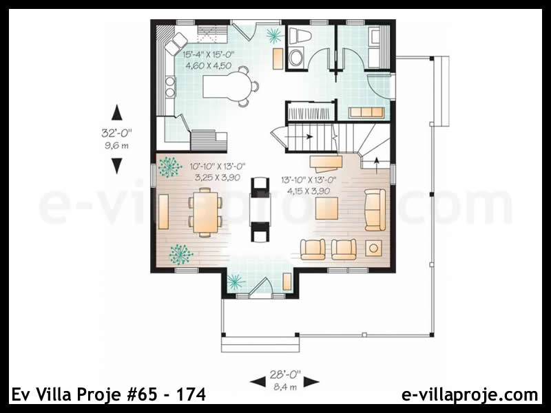 Ev Villa Proje #65 – 174 Ev Villa Projesi Model Detayları