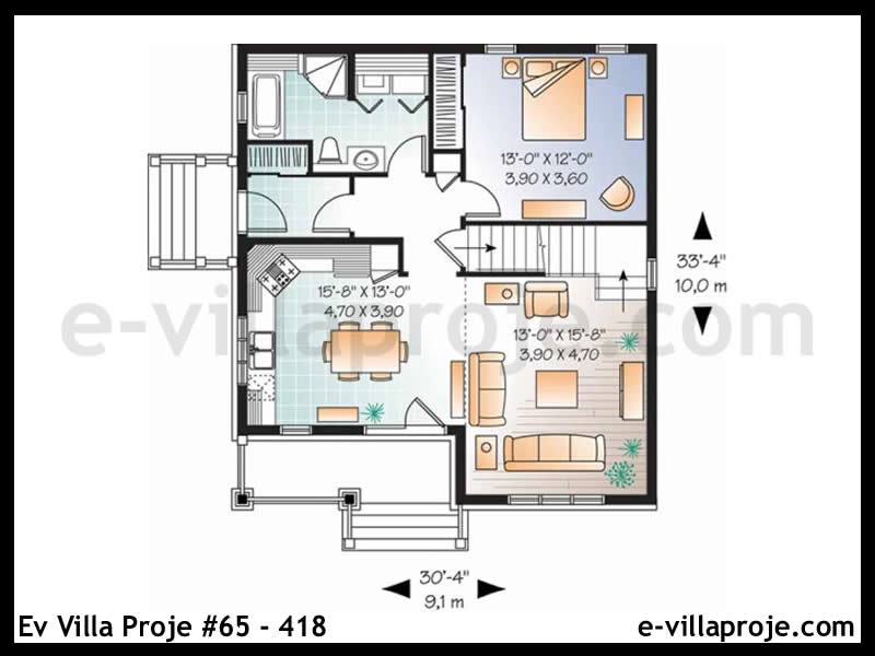 Ev Villa Proje #65 – 418 Ev Villa Projesi Model Detayları