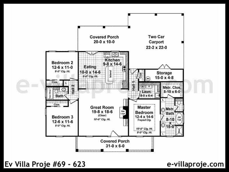 Ev Villa Proje #69 – 623 Ev Villa Projesi Model Detayları