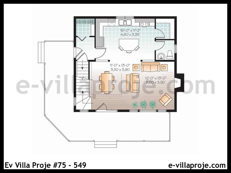 Ev Villa Proje #75 – 549 Ev Villa Projesi Model Detayları