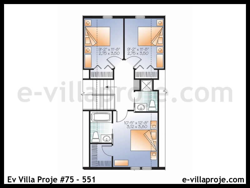 Ev Villa Proje #75 – 551 Ev Villa Projesi Model Detayları