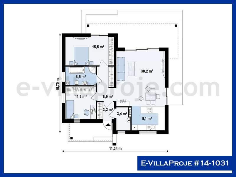 E-VillaProje #14-1031 Ev Villa Projesi Model Detayları