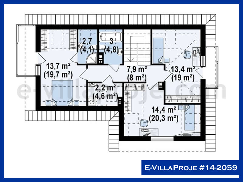 E-VillaProje #14-2059 Ev Villa Projesi Model Detayları