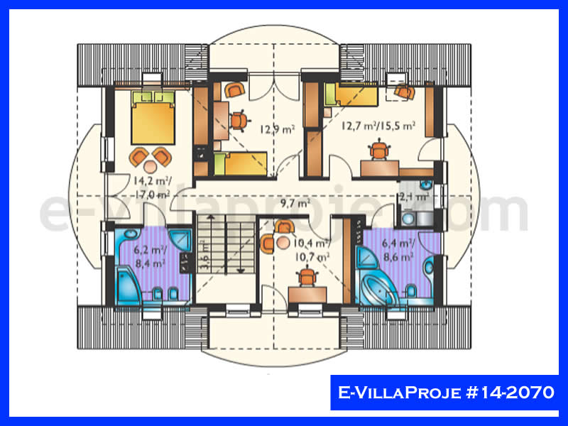 E-VillaProje #14-2070 Ev Villa Projesi Model Detayları