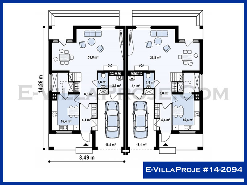 E-VillaProje #14-2094 Ev Villa Projesi Model Detayları